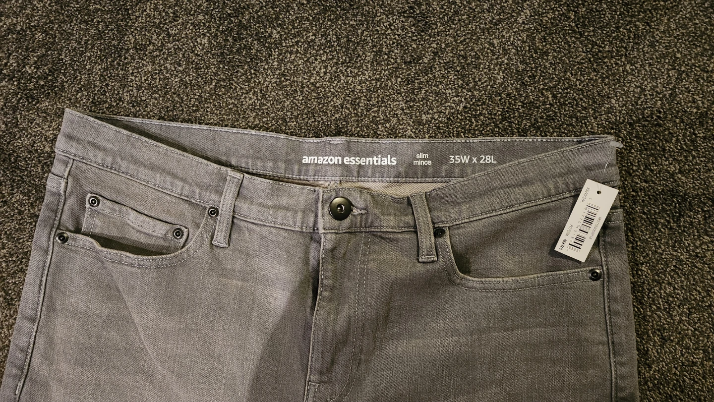 Amazon Essentials Slim Fit Jeans Grey 35W x 28L - photo 2