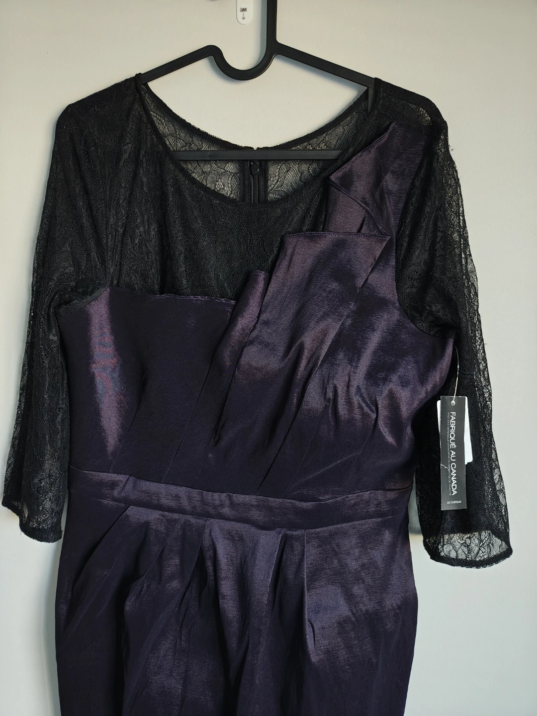 Le Chateau Black and Purple Dress - photo 2
