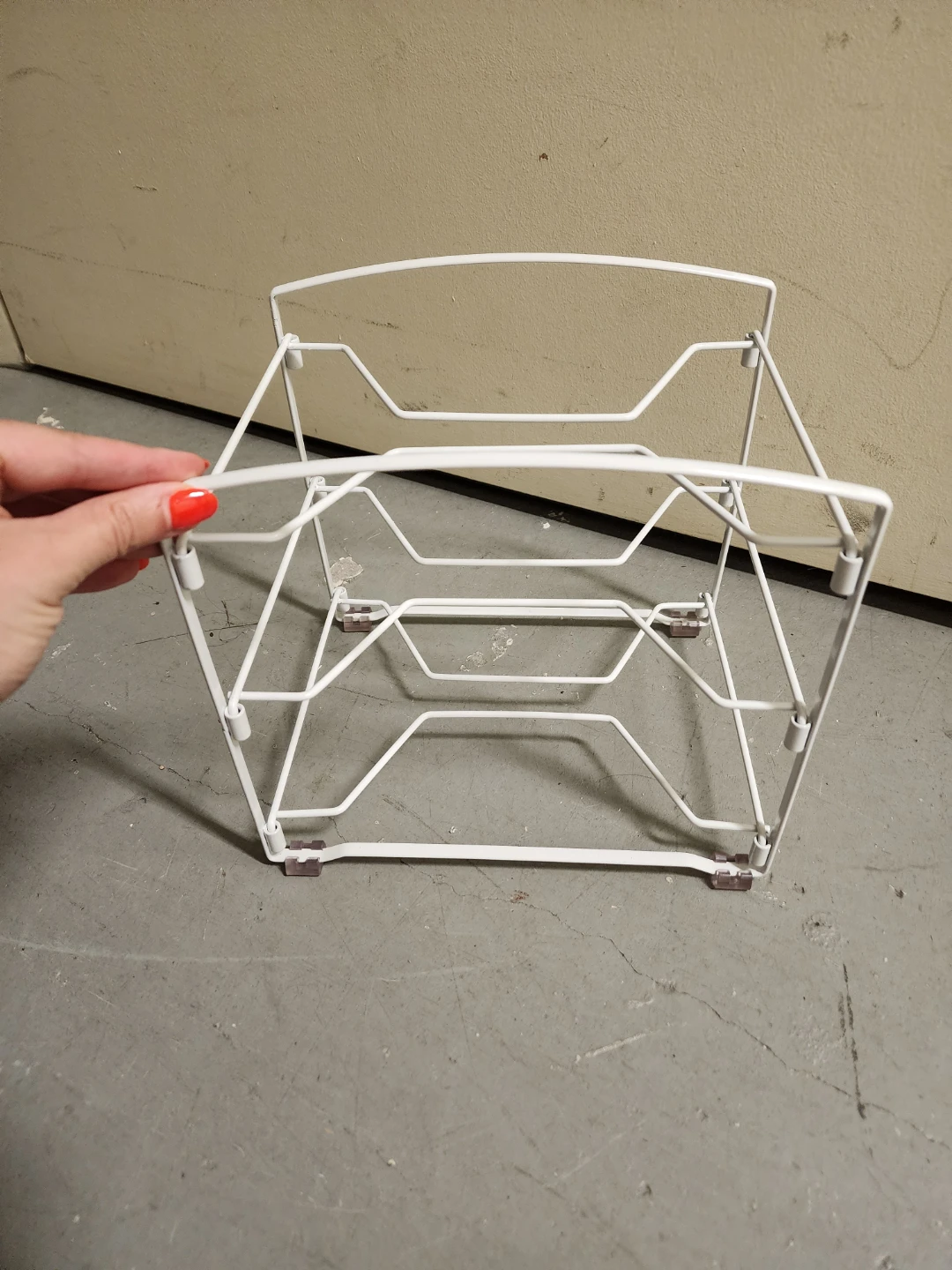 White Wire 3-Tier Storage Rack - photo 2