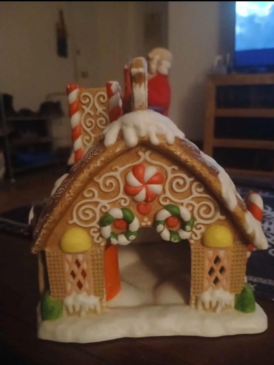 Candlelite Ceramic Gingerbread House Decoration - photo 3