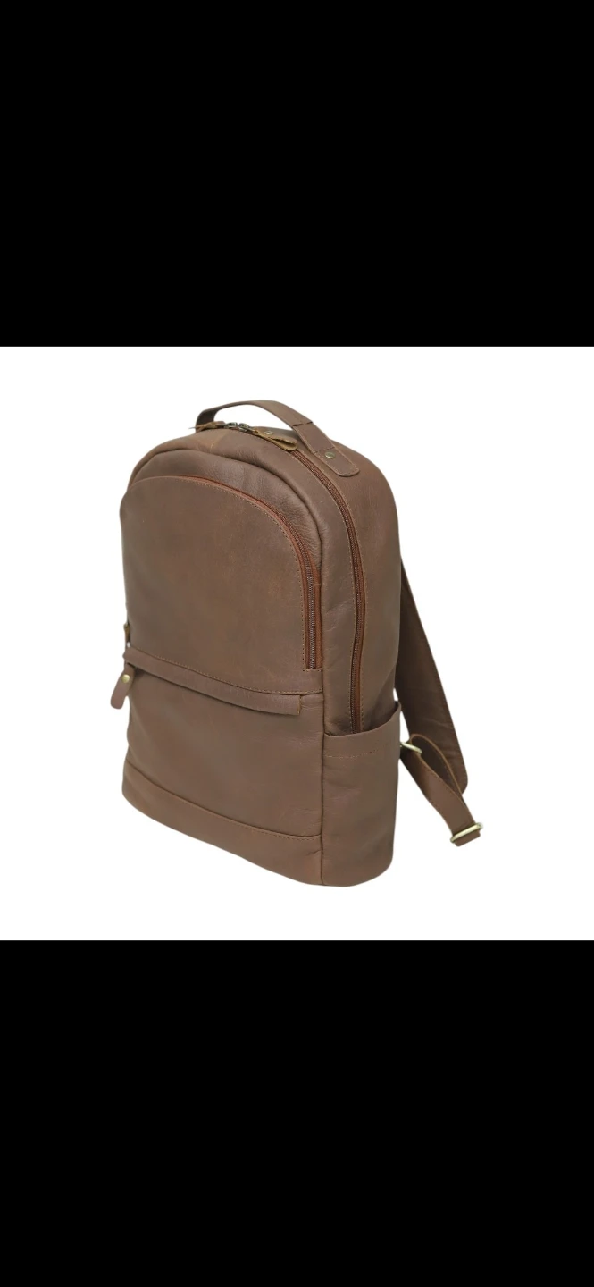 Brown Leather Backpack