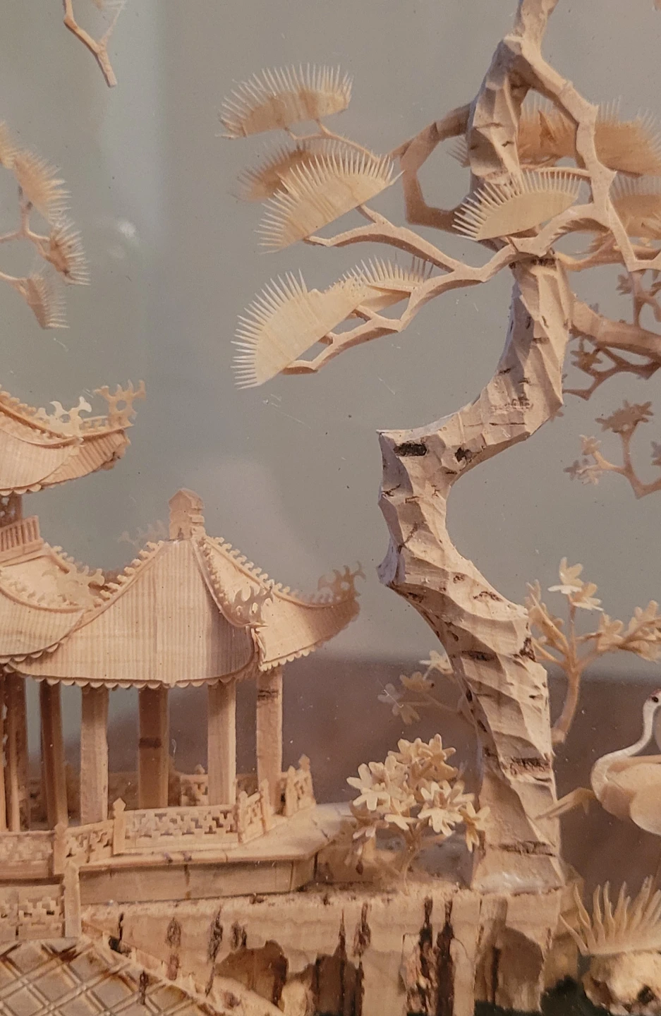 Chinese cork carving display - photo 4
