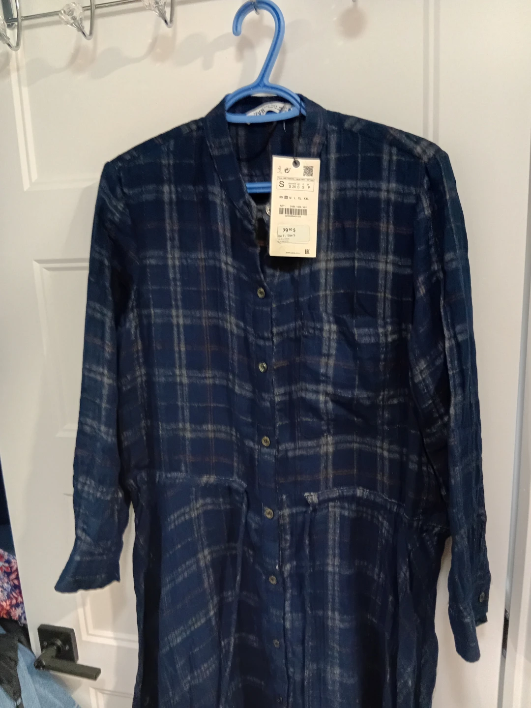 Robe chemise à carreaux Zara neuve - photo 3