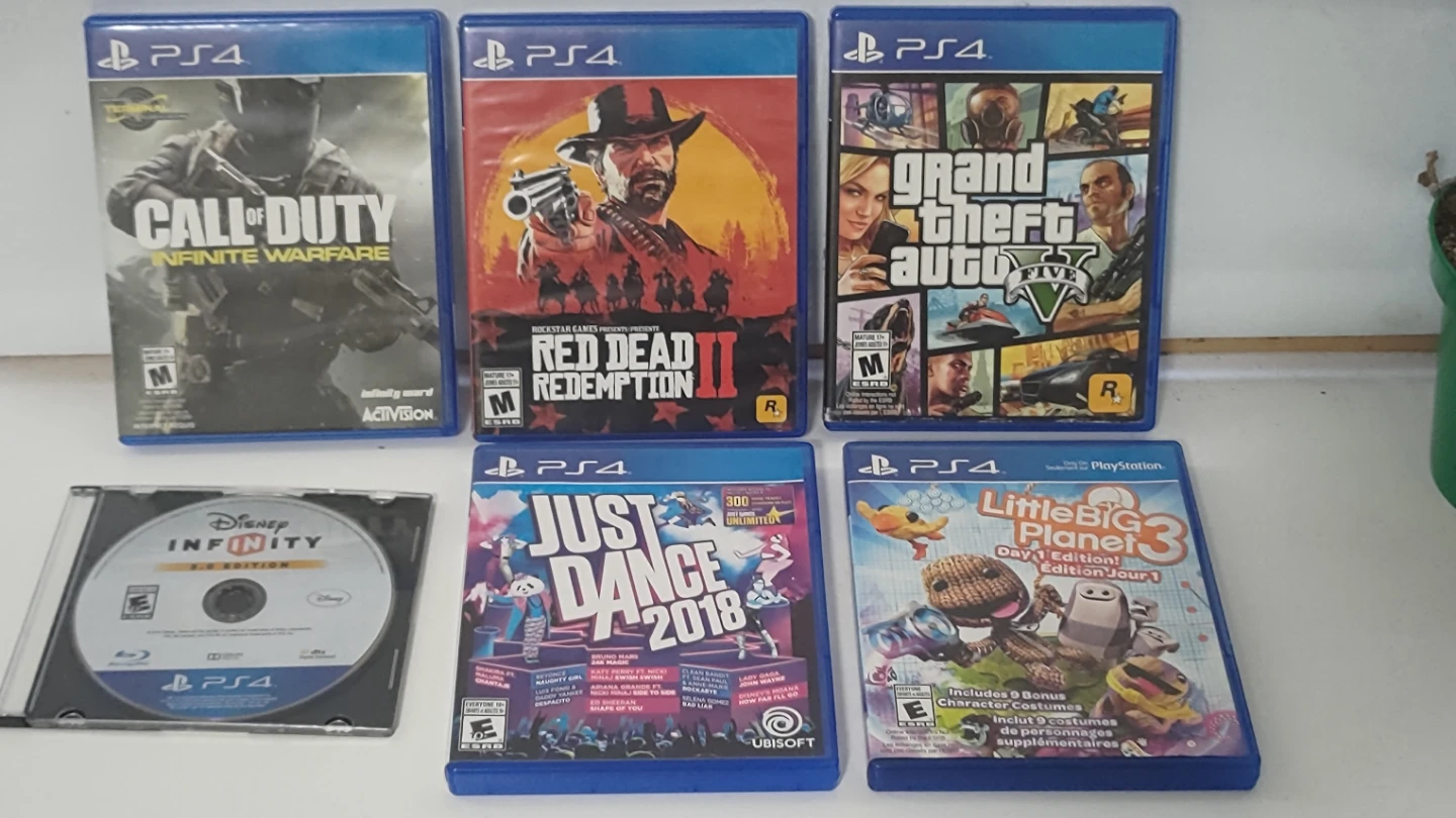 Set of 6 PlayStation 4 game bundle