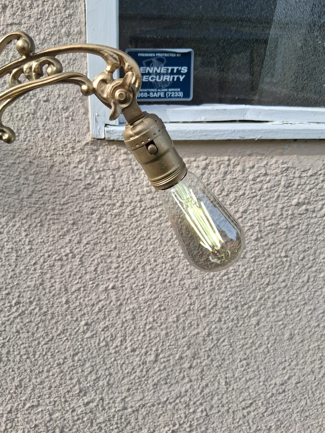 Vintage Ornate Brass bridge Lamp - photo 5
