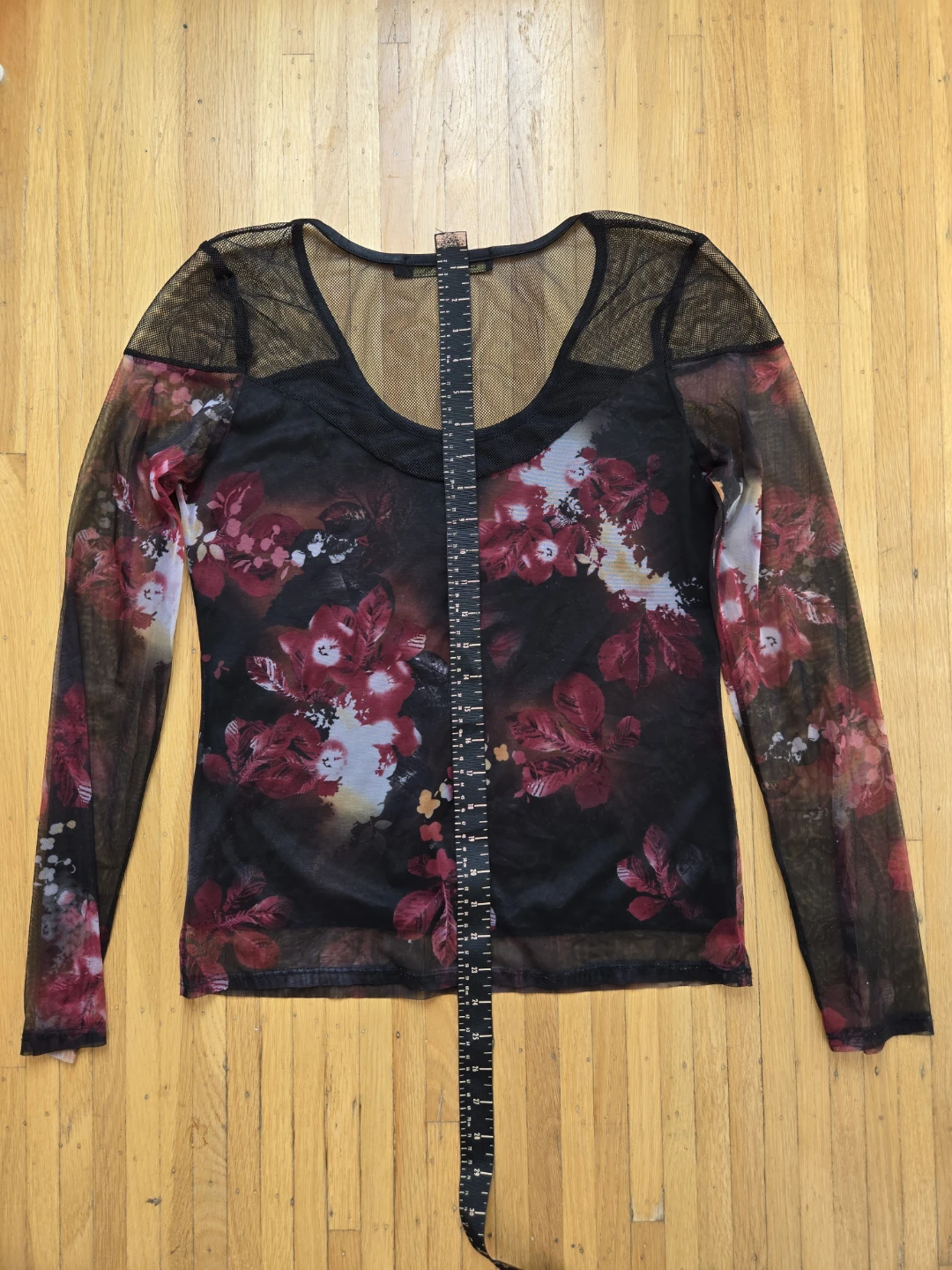 Camilla Floral Mesh Long Sleeve Top - photo 4