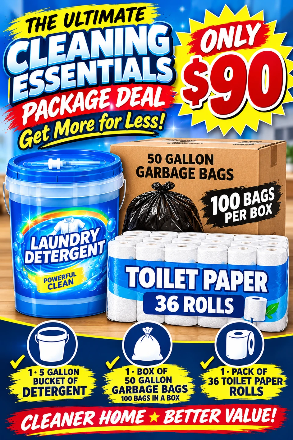 Cleaning Essentials Package Deal