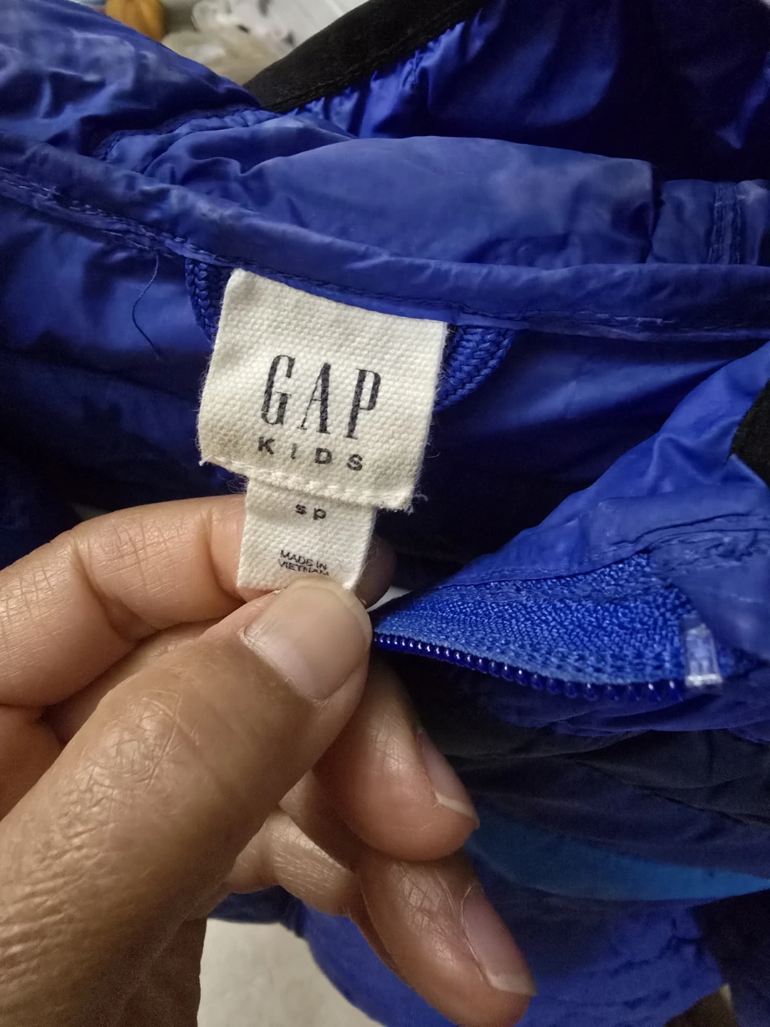 Gap Kids Blue Hooded Puffer Jacket - photo 2