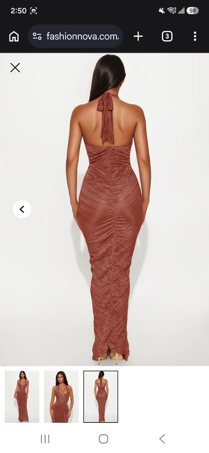 Fashion Nova My Moment Pleated Maxi Dress - Size M - photo 3