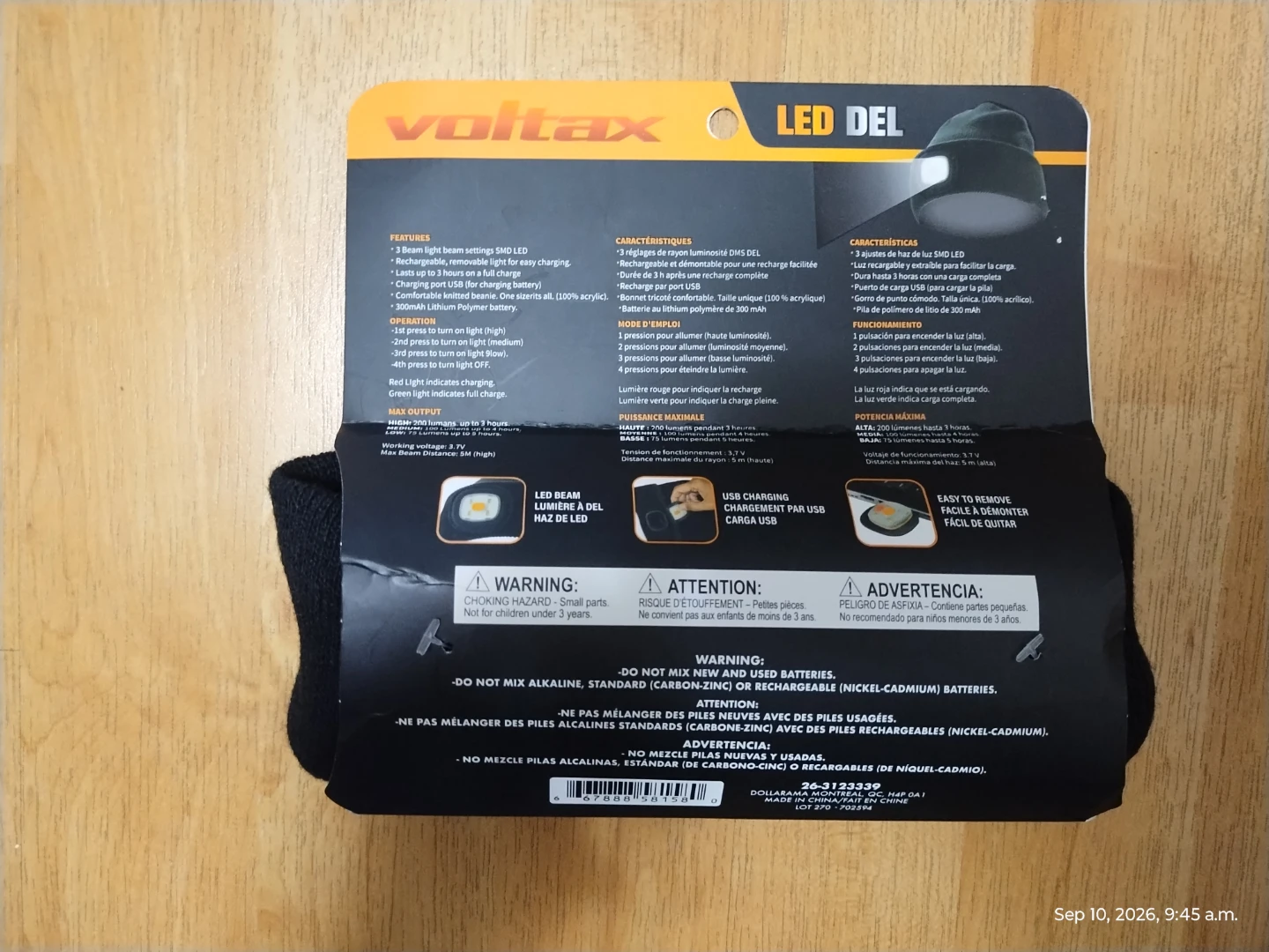 Voltex 200-Lumen USB Rechargeable LED Headlamp - photo 4