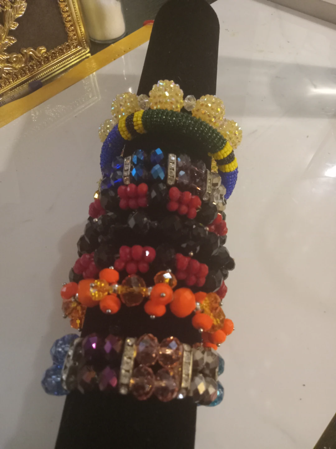 Set of Multi-Coloured Bead Bracelets - photo 4