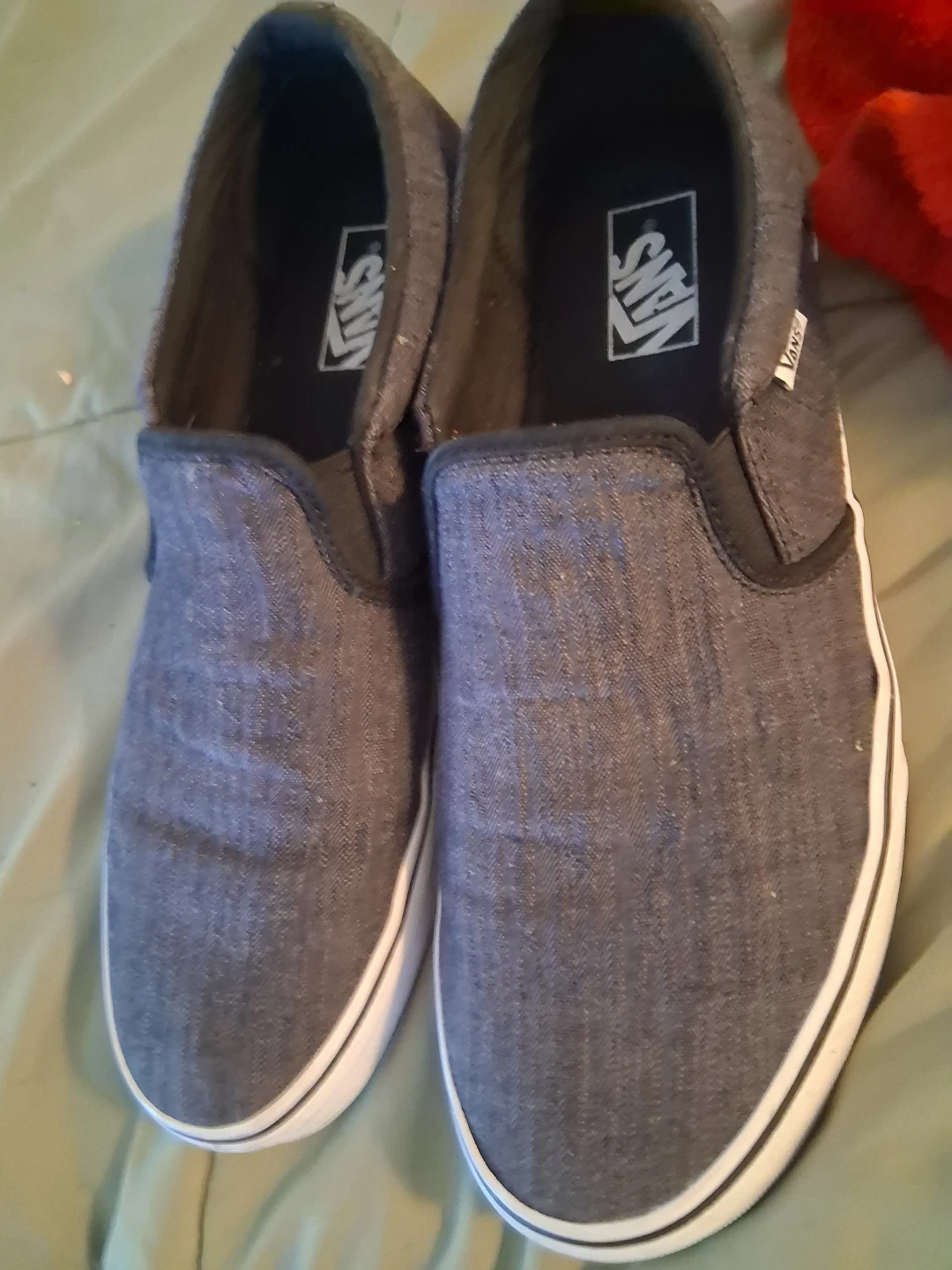 Vans Slip-On Shoes Gray 🏈