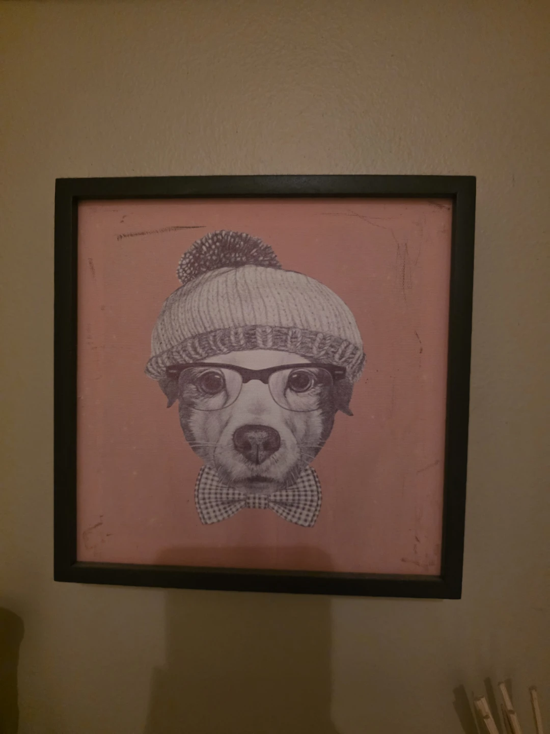 Framed Dog Print Art