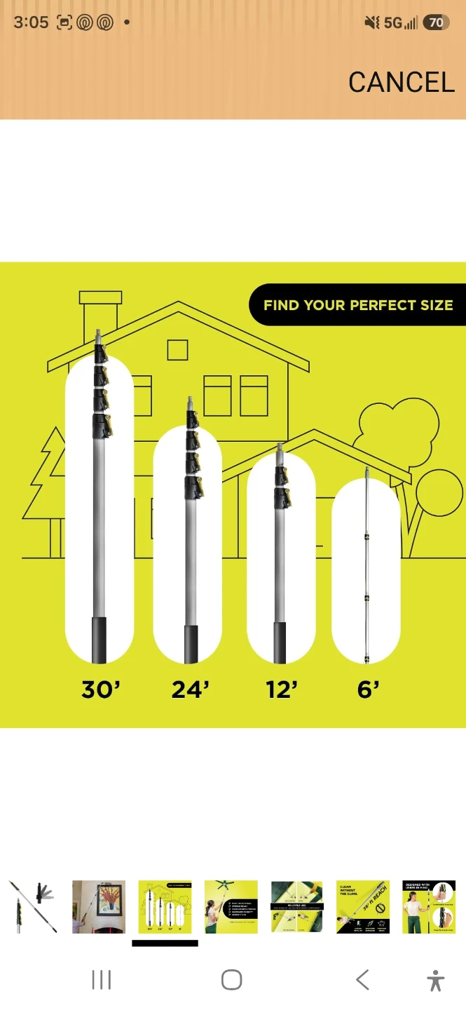 Telescoping Extension Pole 12ft - photo 3