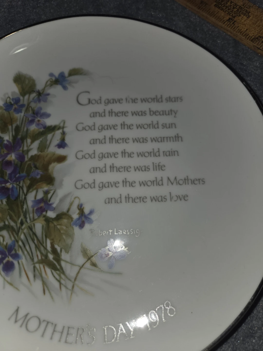 1978 Mother's Day Commemorative Porcelain Plate - photo 2