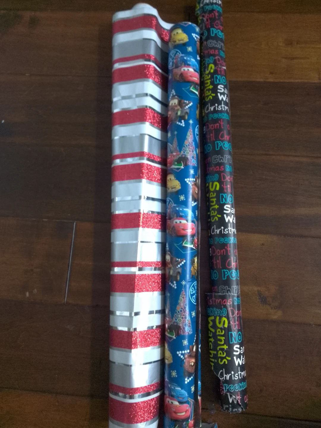 3 Rolls of Holiday Wrapping Paper
