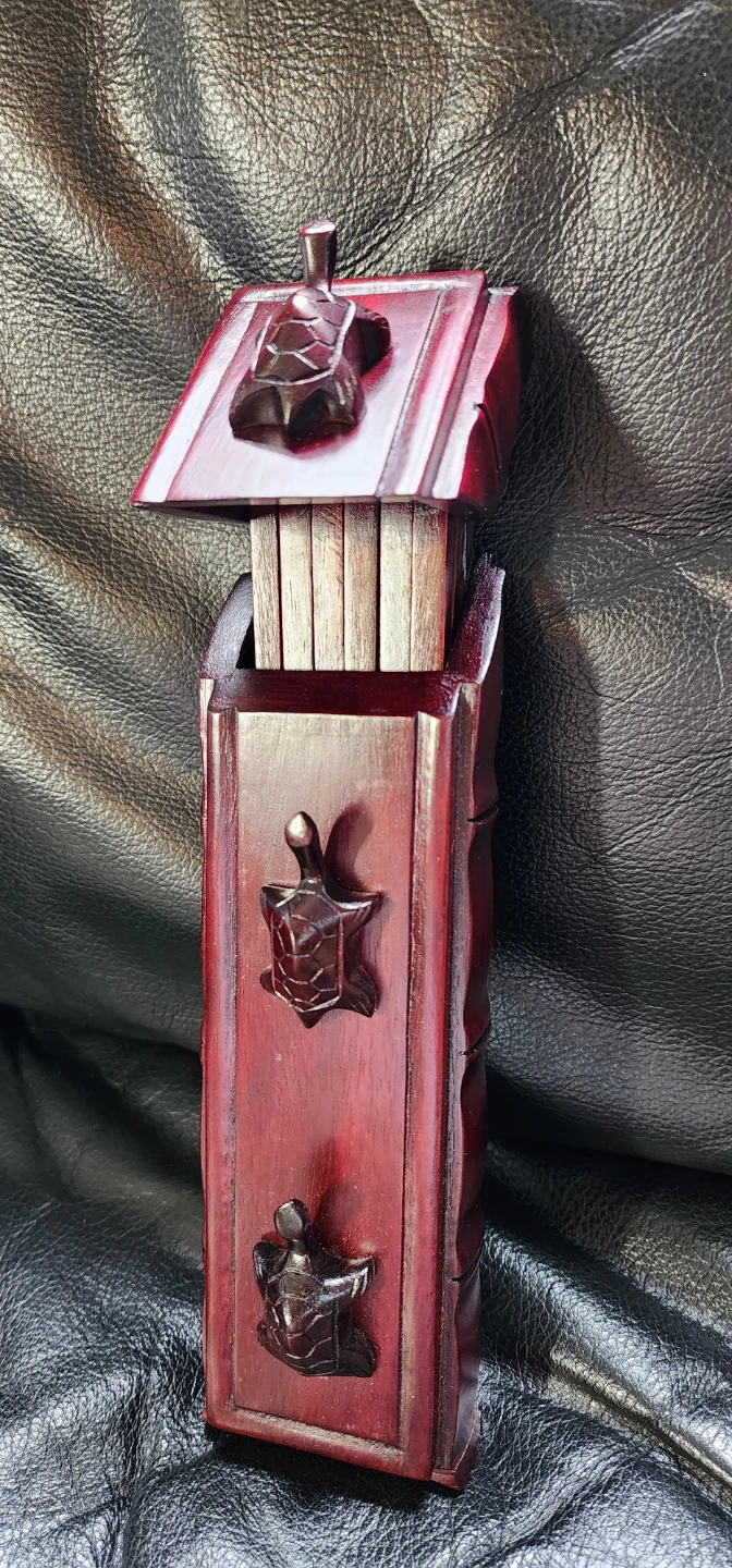 Wooden chopsticks with wooden case - photo 3