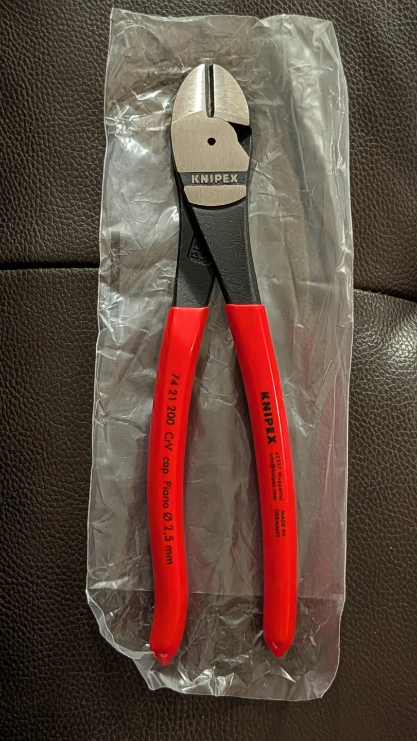 KNIPEX High Leverage Diagonal Cutters, 8"