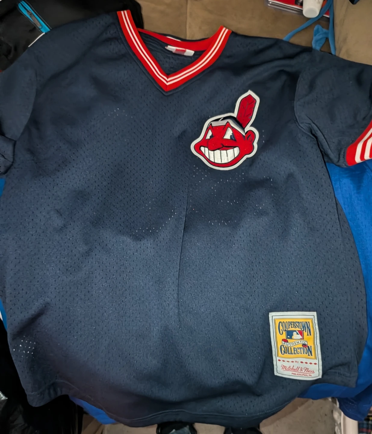 Mitchell & Ness Cleveland Indians Jersey Number 30