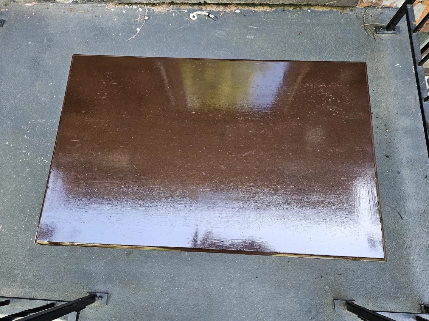 Dark Brown Wooden Side Table - photo 2