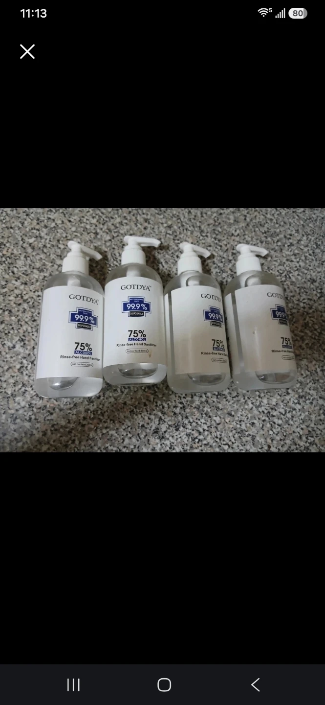 4 Bottles of GOTDYA Hand Sanitizer 300ml🏈