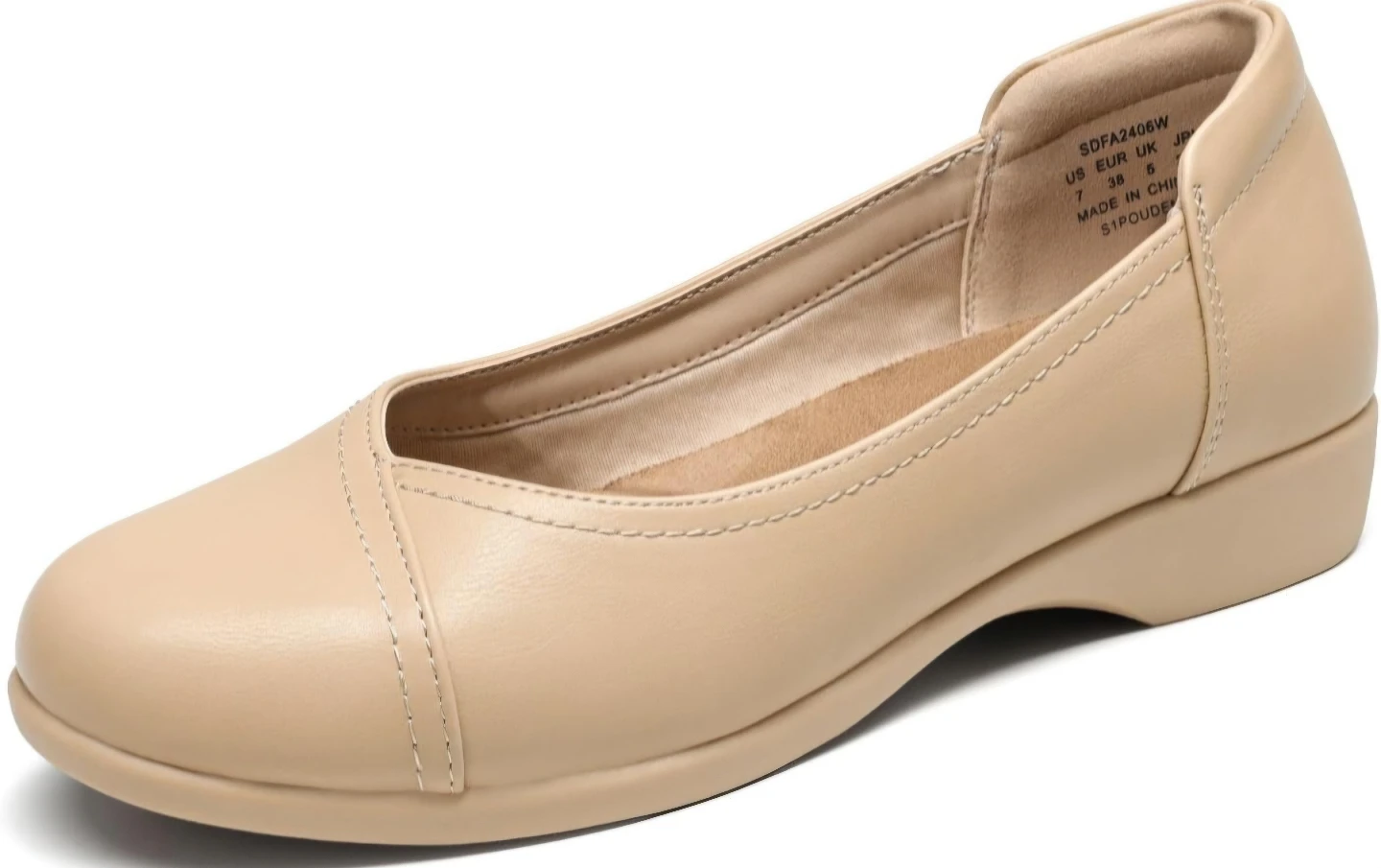 Dream Pairs Beige Flats Size 6 🏈