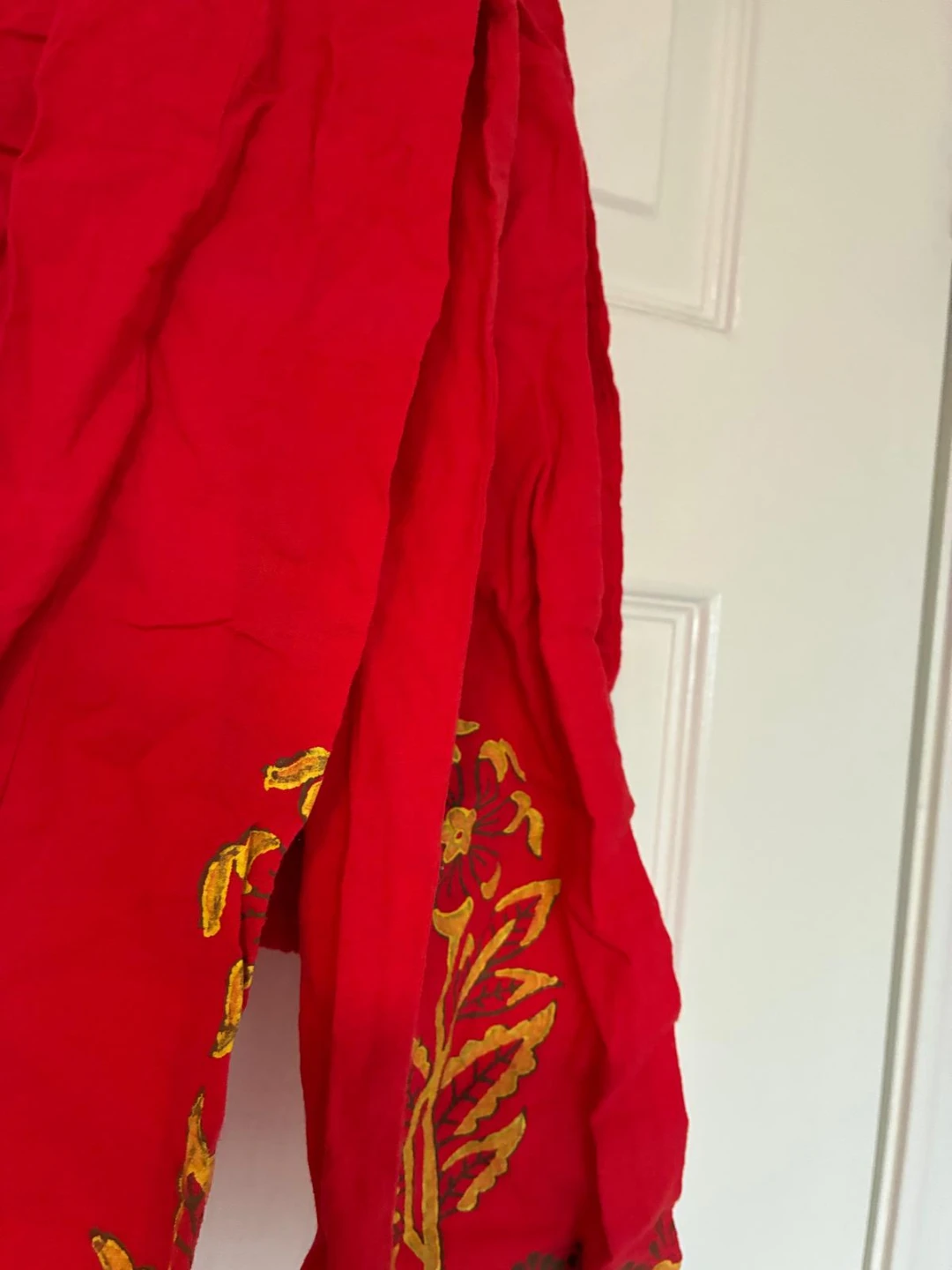 Women's Red Kurti and Pants Set