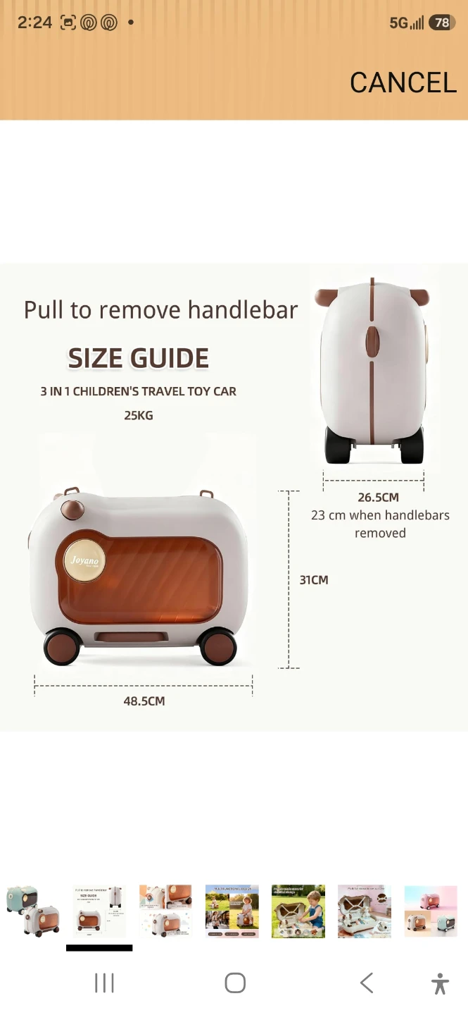 Joyano 3-in-1 Children's Travel Toy Car - photo 2
