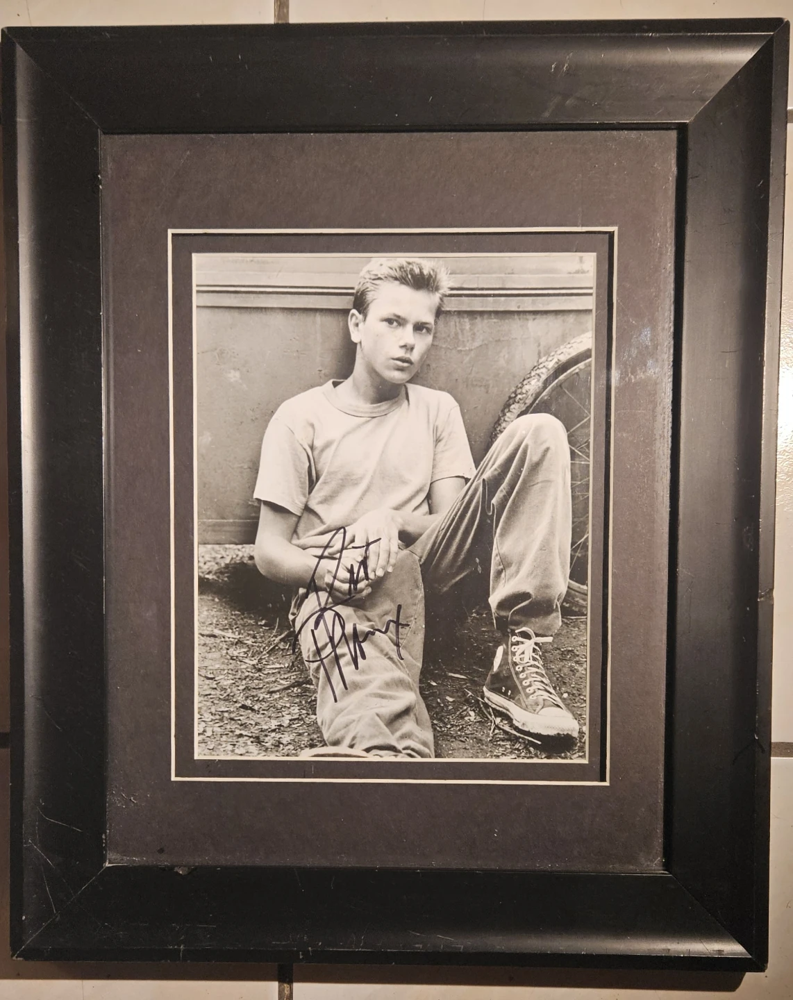 River Phoenix Signed Framed Photograph
