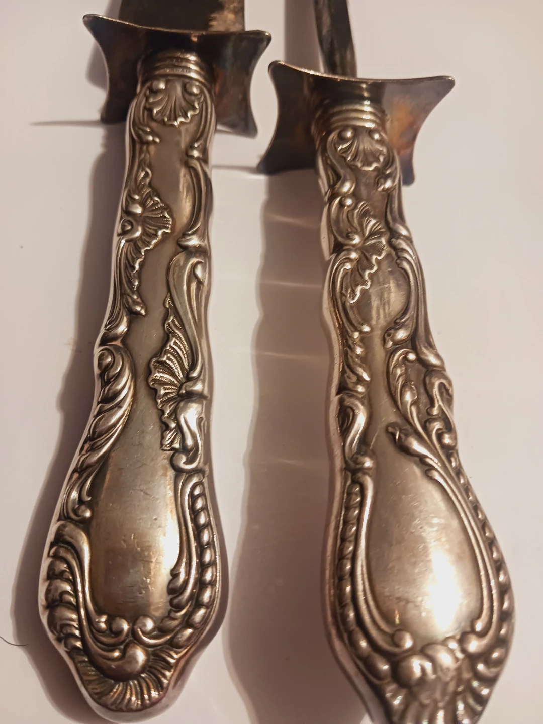 Sterling Silver Gorham Vintage Carving Knife & Sharpening Knife - photo 2