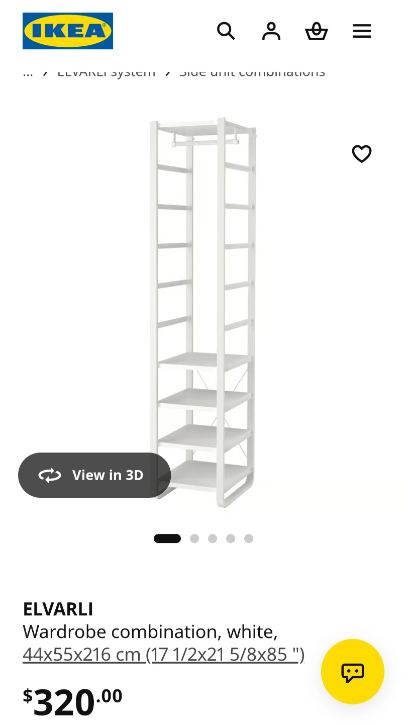 IKEA ELVARLI Wardrobe Storage System - photo 2
