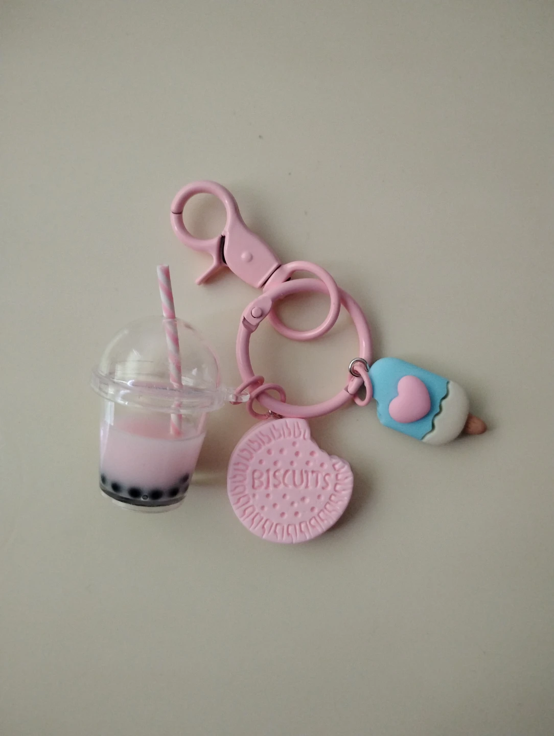 Kawaii Bubble Tea, Cookie & Ice Cream Keychain
