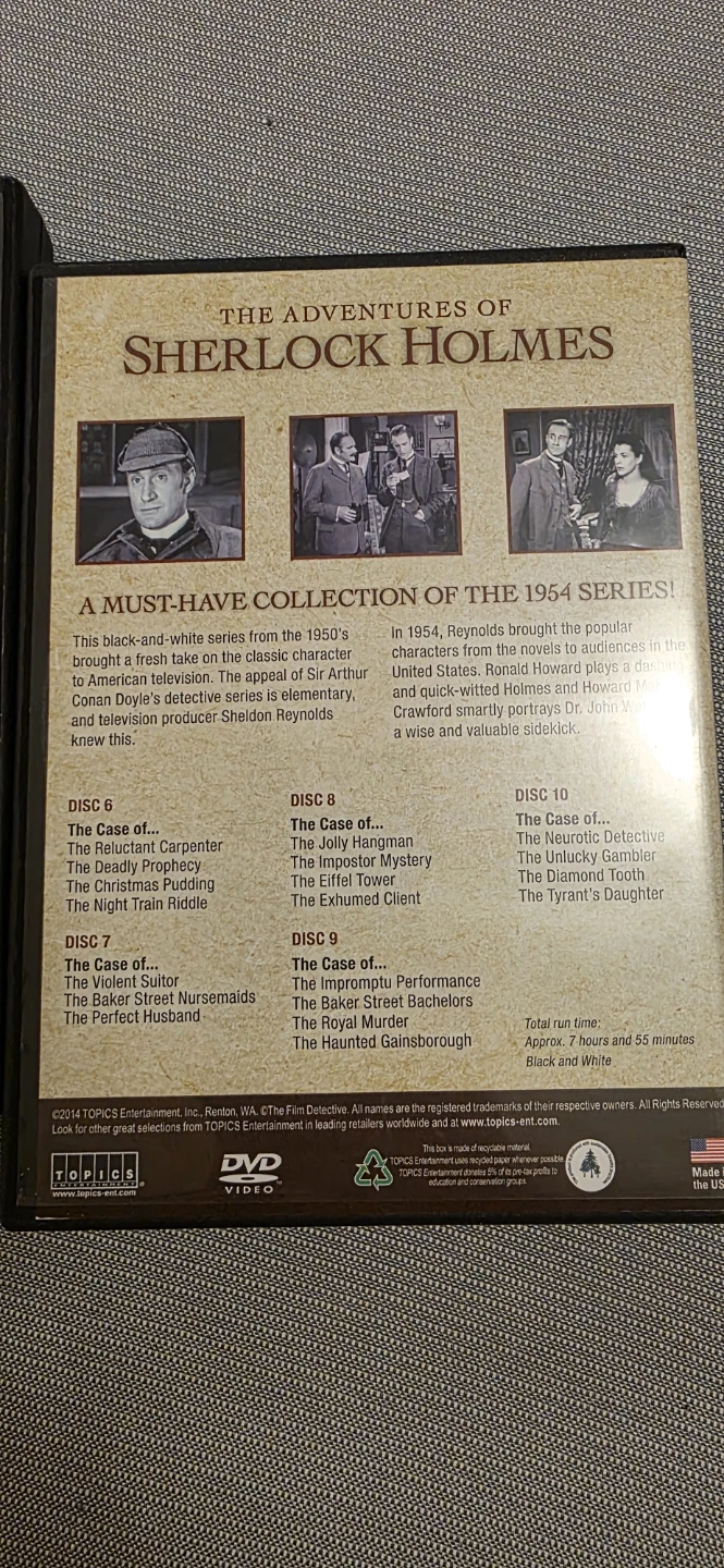 The Adventures of Sherlock Holmes 1954 DVD Collection - photo 3