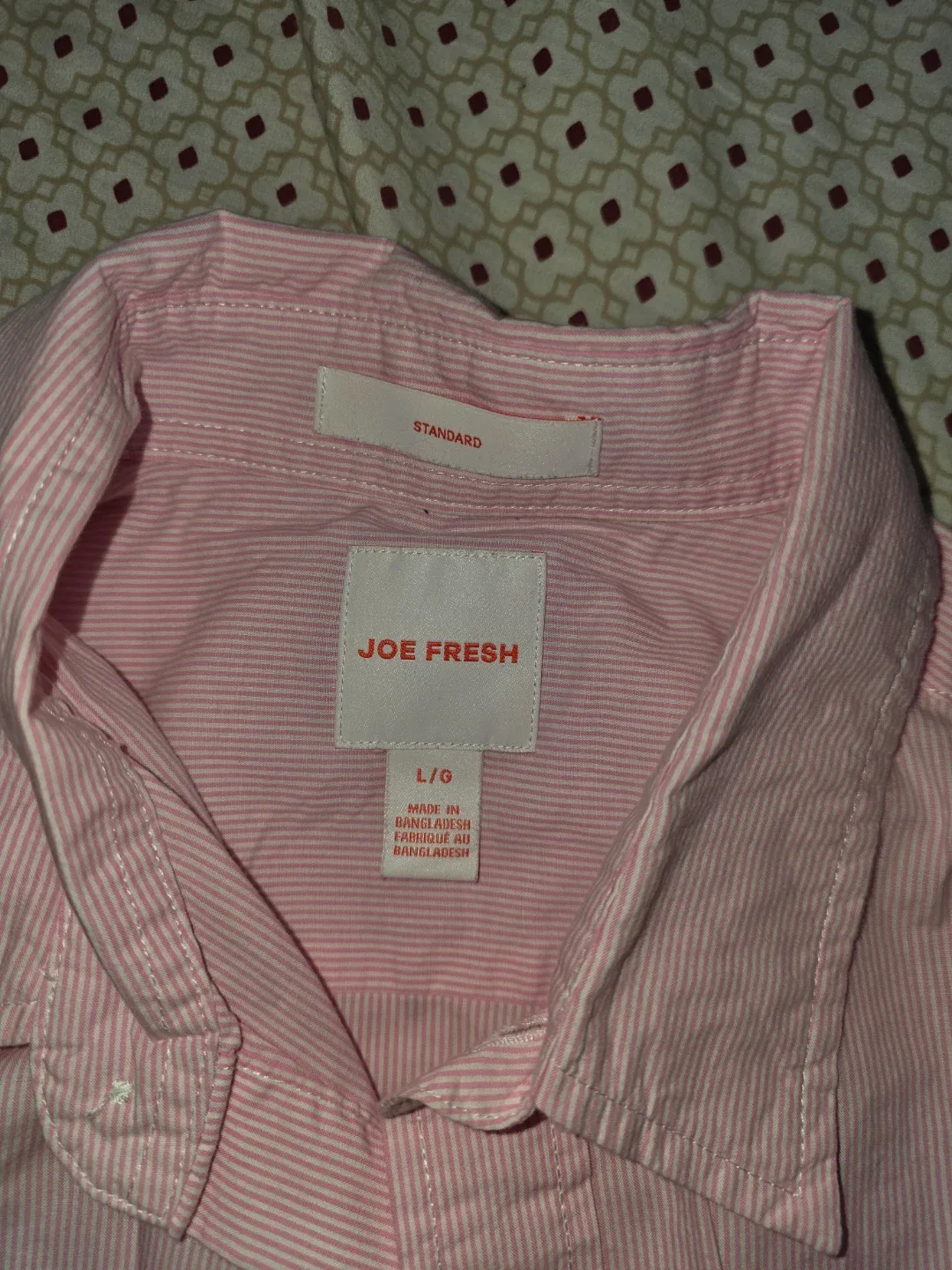 Joe Fresh Pink Striped Button-Down Shirt - photo 2