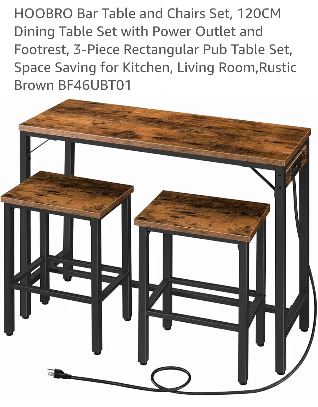 Pub style table with stools - photo 3