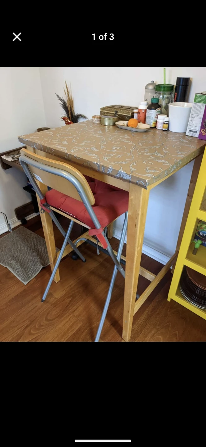 MUST GO THIS WEEK!!! IKEA Wooden High-Top Table + High Chair