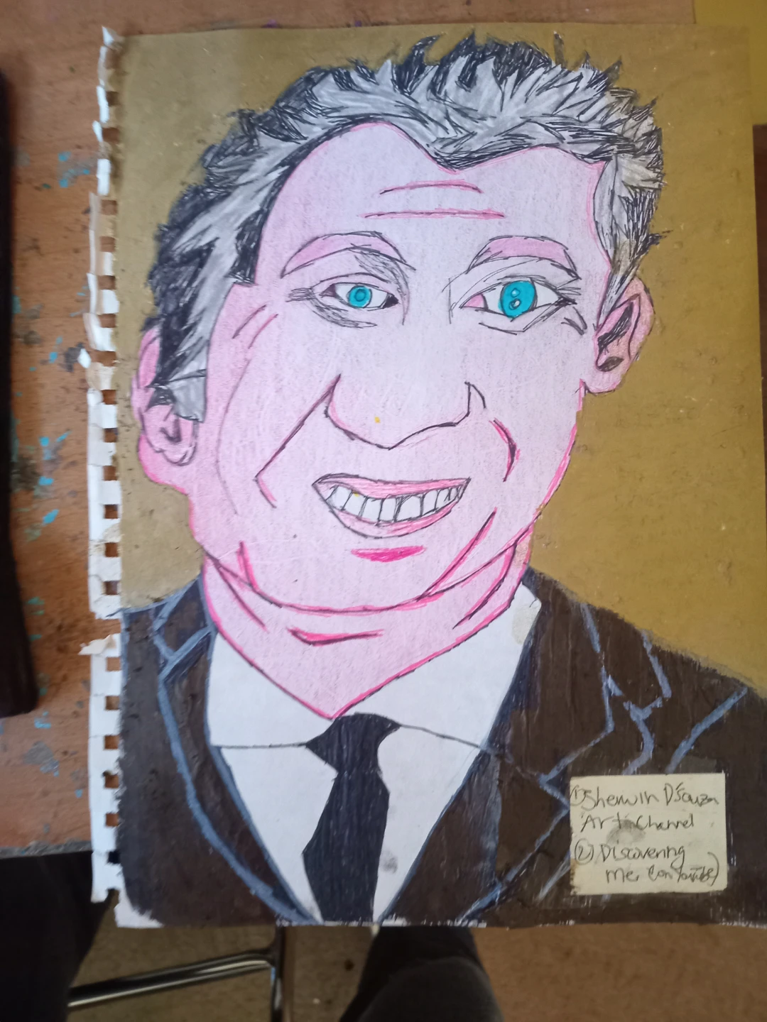 MARIO LEMIEUX DRAWING BY CUSTOM ARTIST SHERWIN - photo 4
