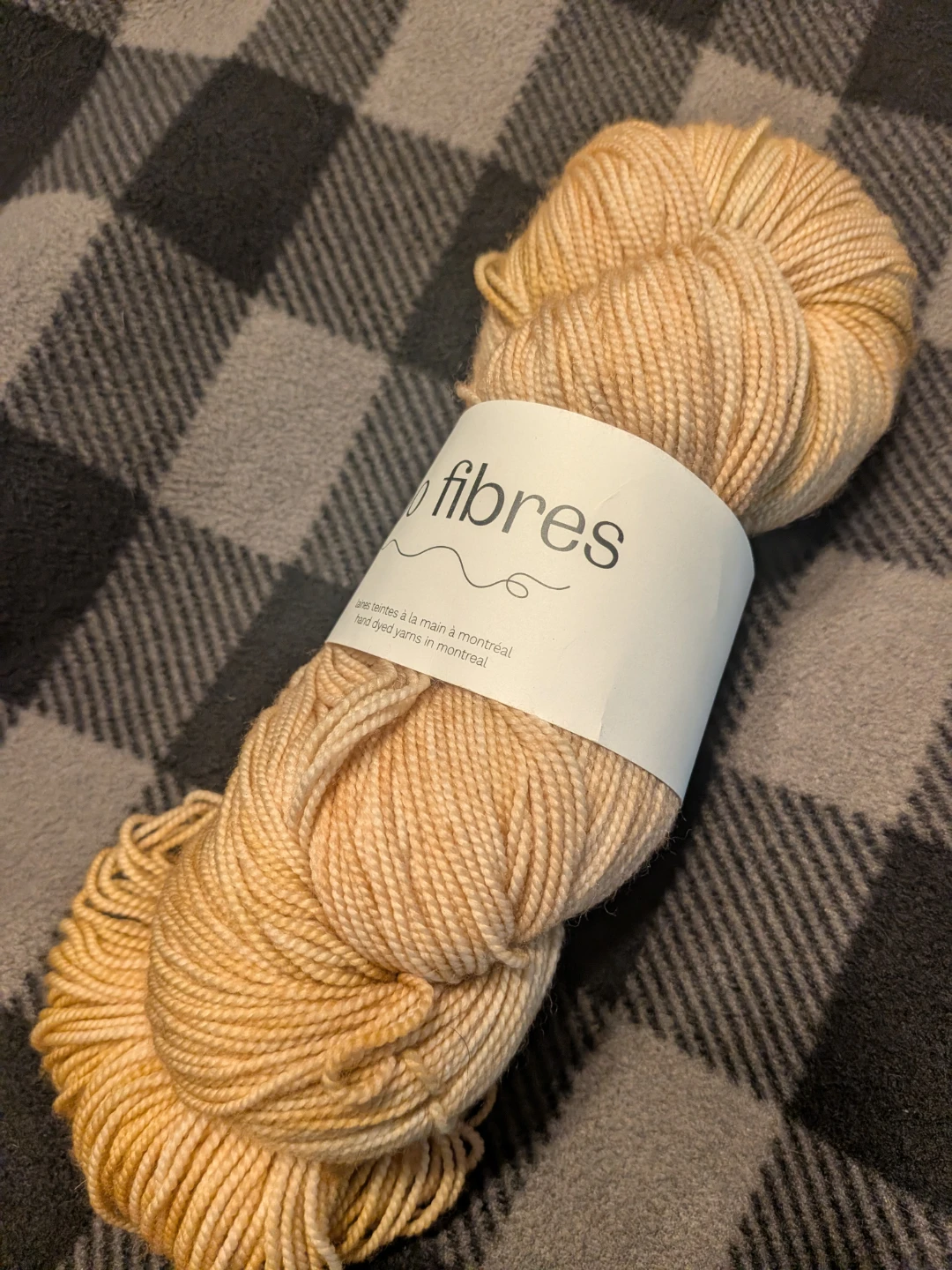 Bo Fibres Hand Dyed Yarn cream caramel 393 yrds