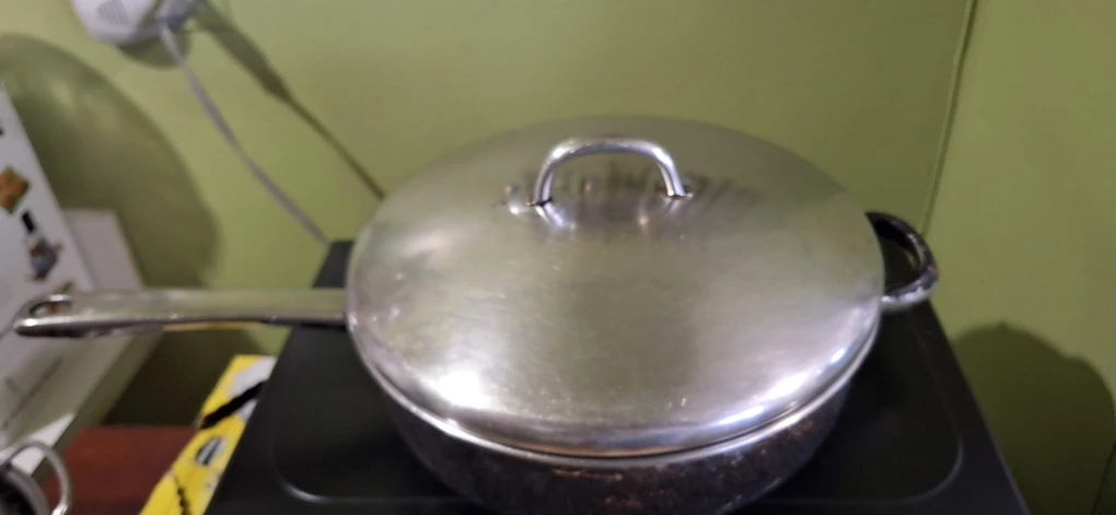 Stainless Steel Frying Pan with Lid - photo 5