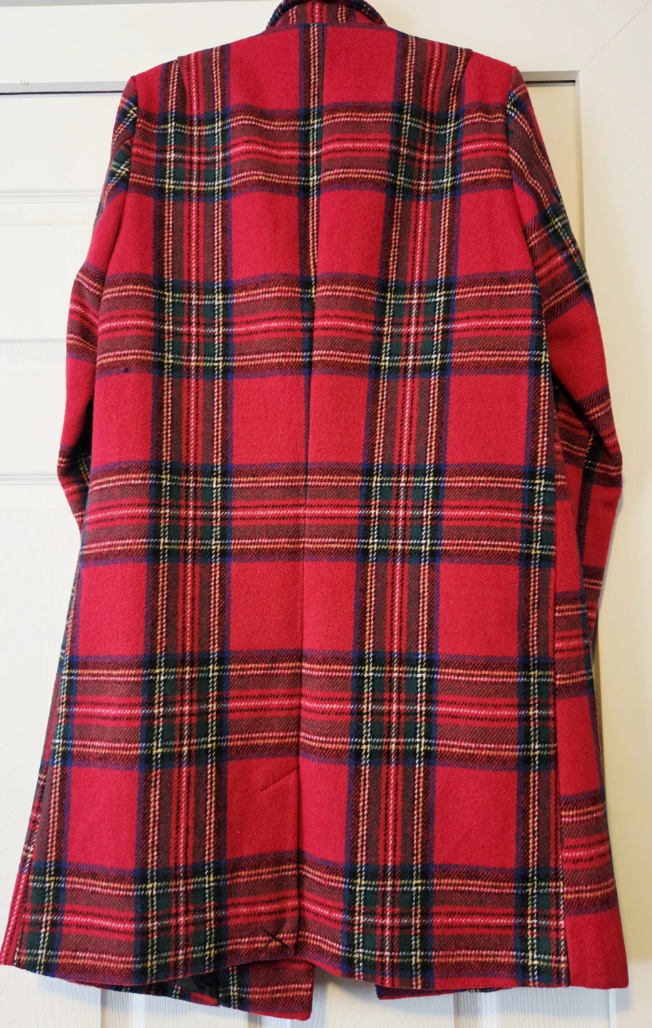 Red Wool Plaid Coat - photo 3