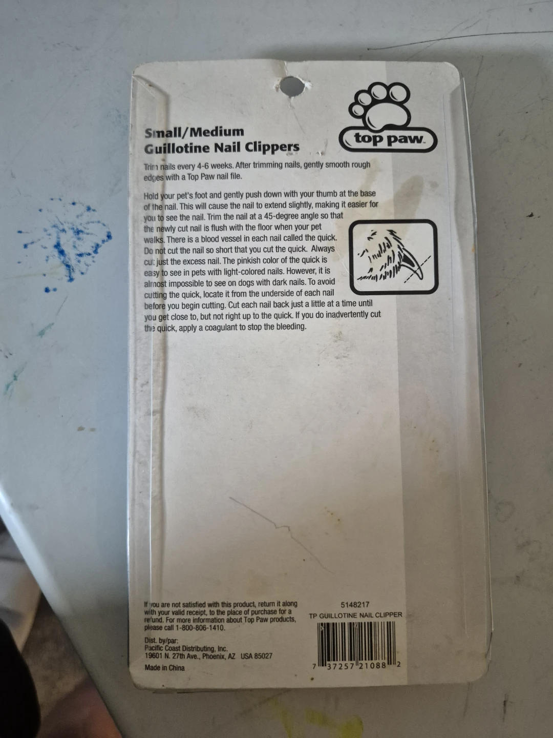 Top Paw Guillotine Nail Clippers for Small/Medium Pets - photo 2