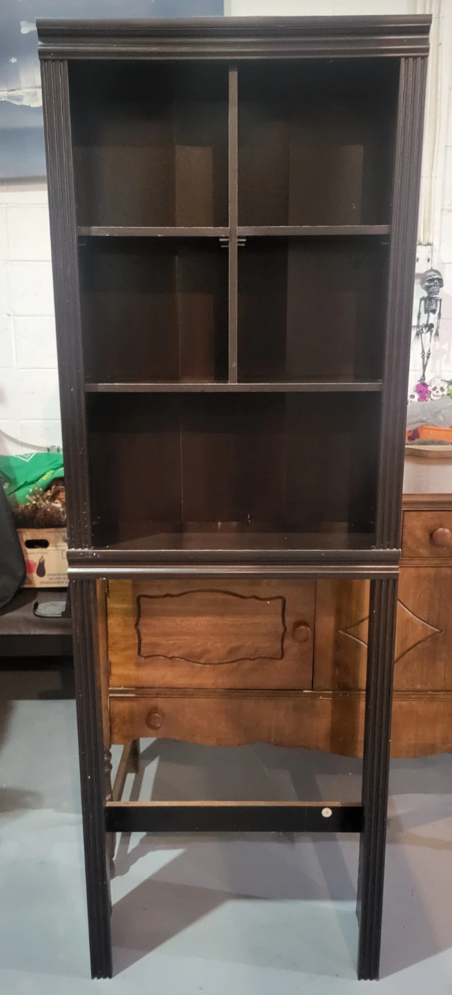 Tall,  Dark Chocolate,Wooden Bathroom Shelving Unit