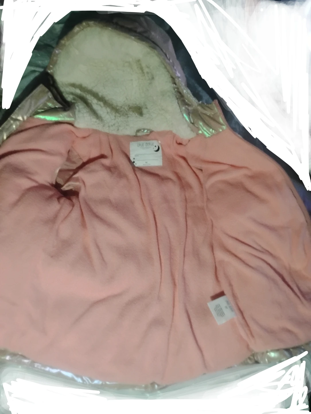 Okie Dokie Iridescent Puffer Jacket - photo 2