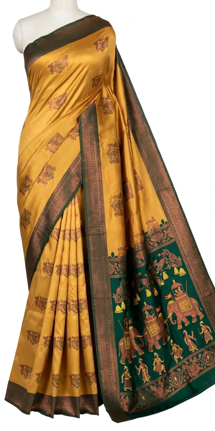 MTC Collections Litchi Silk Saree - photo 5
