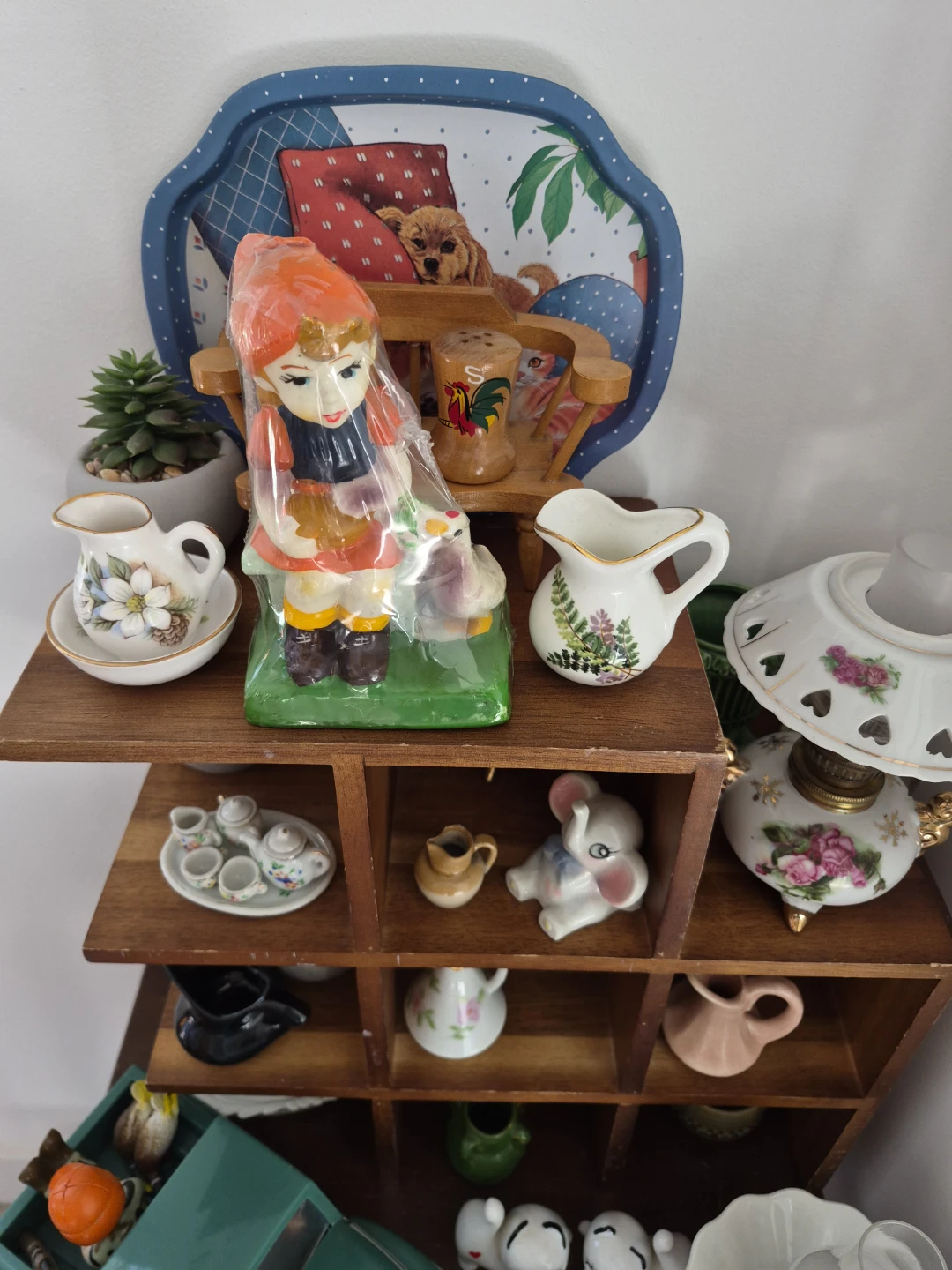 Vintage Girl and Goose Candle - photo 3