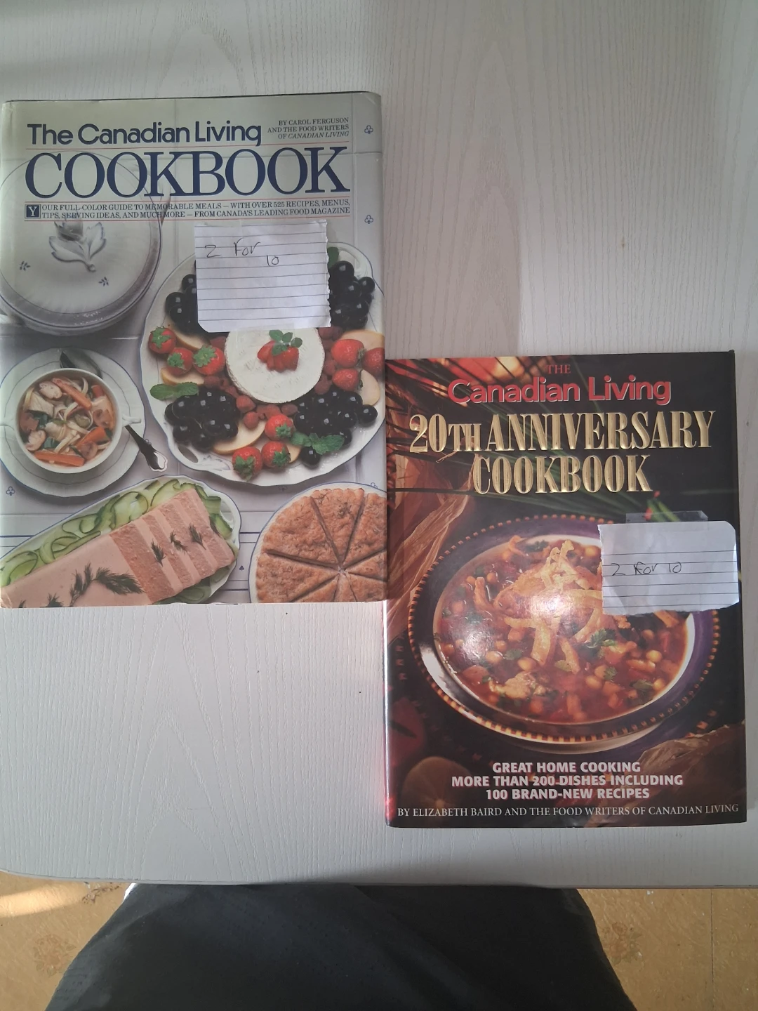 Two Canadian Living Cookbooks both set 10