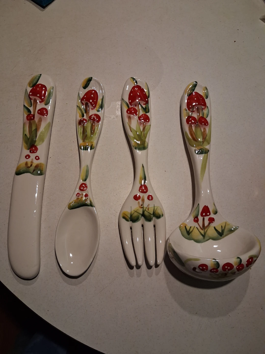 Vintage 1970's Arnel's Mushroom Ceramic set
