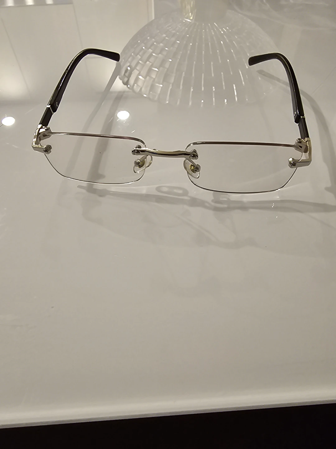 Rimless Rectangular Eyeglasses - photo 2