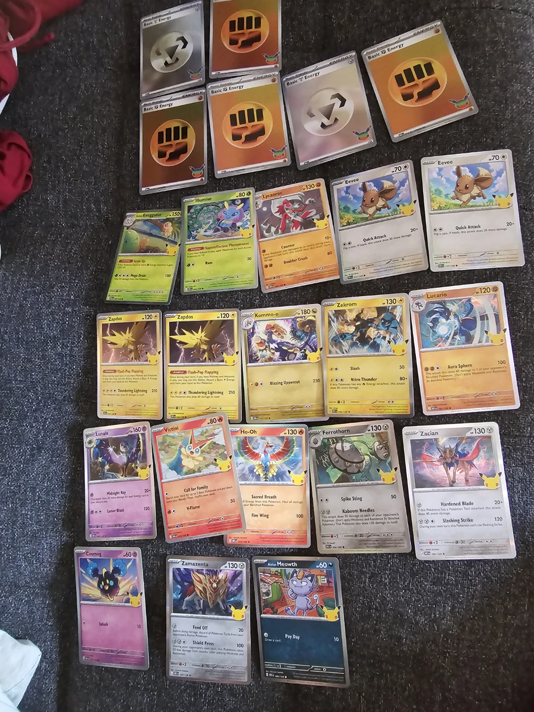 Shiny Pokemon Trading Cards Celebration Collection