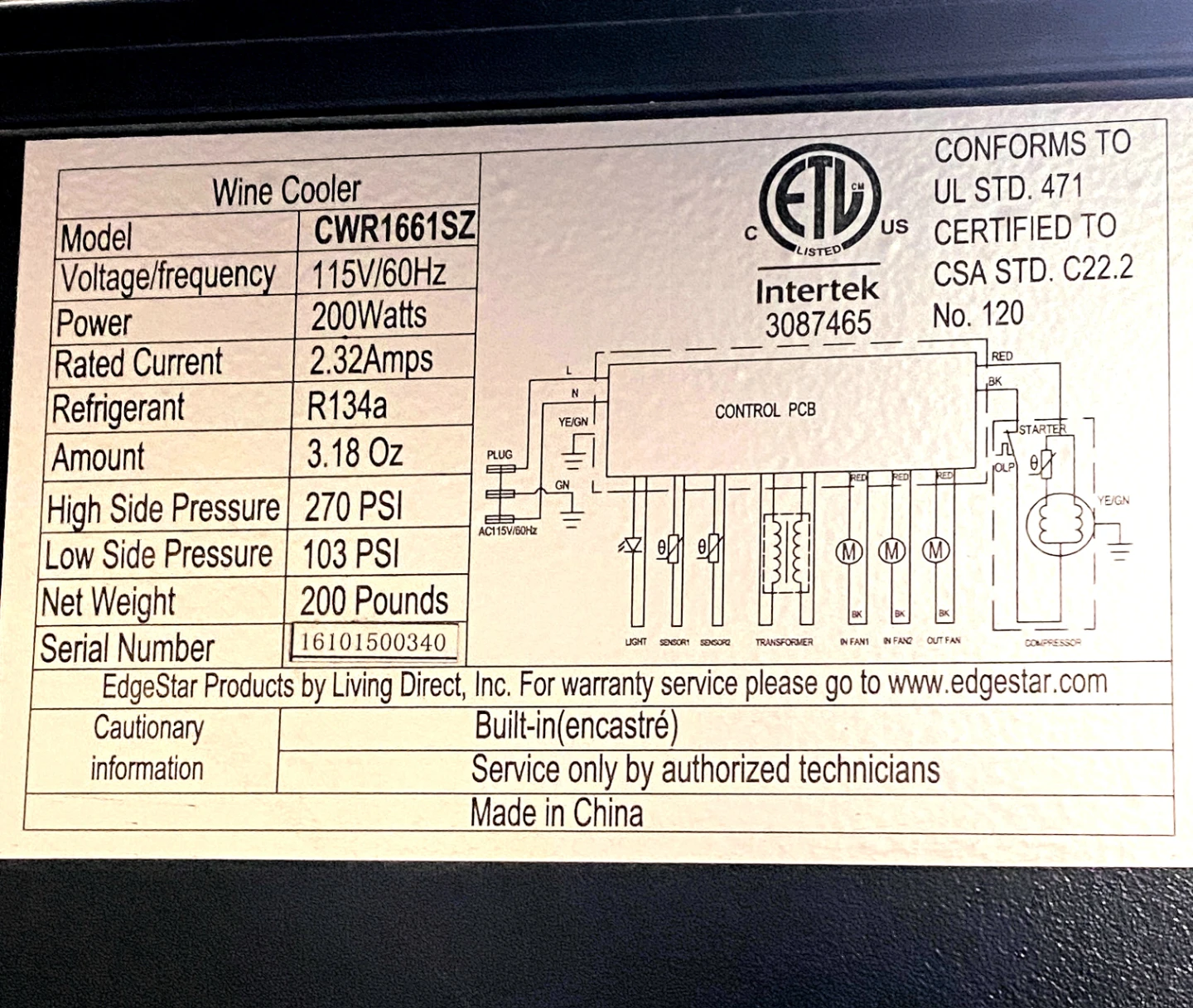 EdgeStar CWR1661SZ Wine Cooler - photo 5